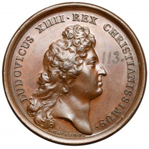 Francja, Medal 1669 - Jan II Kazimierz opat Saint-Germain-des-Pres