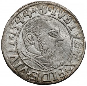 Prusse, Albrecht Hohenzollern, Grosz Königsberg 1544 - barbe large