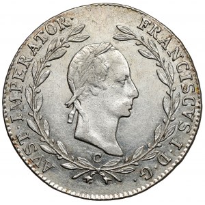 Austria, Franciszek I, 20 krajcarów 1830-C, Praga