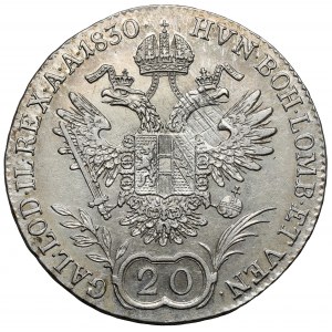 Austria, Franciszek I, 20 krajcarów 1830-C, Praga
