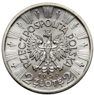 Copie ARGENT 2 zloty 1936 Pilsudski - Monnaie officielle de Pologne