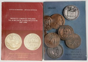 Medale Mennicy 1979-1983 i monety na aukcjach zagr. - zestaw (2szt)