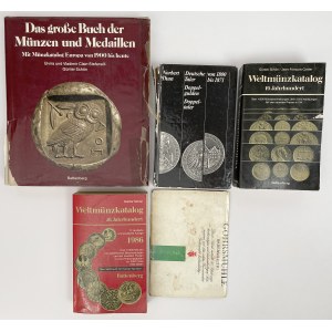 Niemcy, zestaw literatury numizmatycznej (5szt)