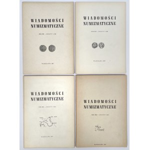 Wiadomości numizmatyczne 1977 - komplet (4szt)