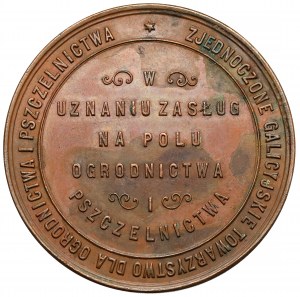 Médaille de la société d'horticulture et d'apiculture de Galice