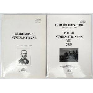 Wiadomości numizmatyczne 2008 - zestaw (2szt)