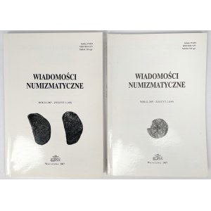 Wiadomości numizmatyczne 2007 - zestaw (2szt)