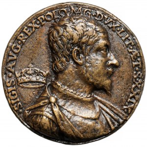 Zygmunt II August, Medal 1548 - Domenica Veneziano (dawny odlew)