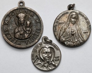 Europe, Religious Medallions (20th-20th century) - set (3pcs)