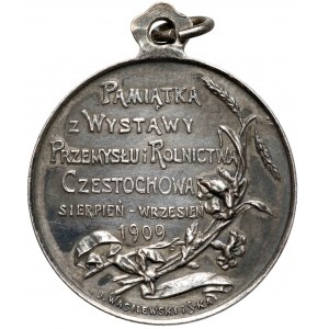 Medal, Wystawa Przemysłu i Rolnictwa w Częstochowie 1909