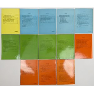 Biuletyny numizmatyczne 2000-2003 - komplet kolorowych (13szt)