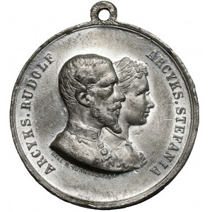Medal 1887 - I. wizyta arcyksięcia Rudolfa i Stefanii w Galicji