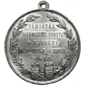 Medal 1887 - I. wizyta arcyksięcia Rudolfa i Stefanii w Galicji