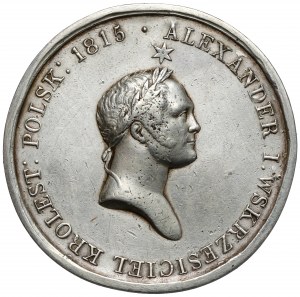 Medal of the Benefactor of his mourning Poland 1826 - LARGE