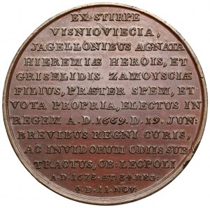KING'S SUITE medal - Michal Korybut Wisniowiecki - bronze.