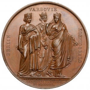 Francja, Napoleon I, Medal upamiętniający kampanię w latach 1806-1807 - Berlin, Warszawa i Królewiec