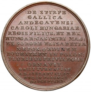 Médaille de la SUITE DU ROI - Louis de Hongrie - bronze