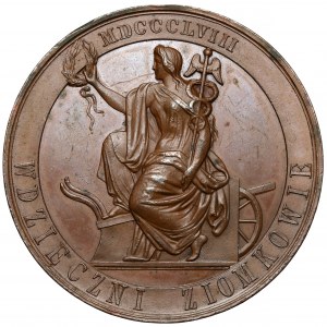 Medal, ks. Leon Sapieha 1858 - Wdzięczni ziomkowie