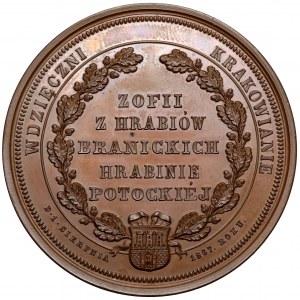 Medal, Hrabinie Potockiej - Wdzięczni Krakowianie 1867