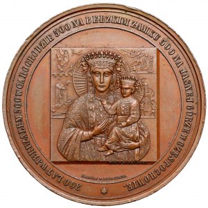 Medal, 550. lecie złożenia Obrazu Matki Boskiej Częstochowskiej na Jasnej Górze 1882