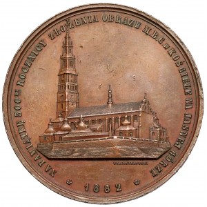 Medal, 550. lecie złożenia Obrazu Matki Boskiej Częstochowskiej na Jasnej Górze 1882