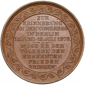 Prusy-Brandenburgia, Medal 1878 - Kongres Berliński