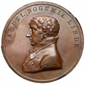 Medal, Samuel Bogumił Linde 1816 - odbitka awersu