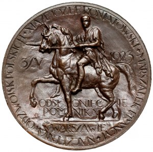 Medal Monument to Prince Joseph Poniatowski 1923 - Marshal Foch