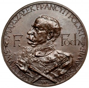 Medal Monument to Prince Joseph Poniatowski 1923 - Marshal Foch
