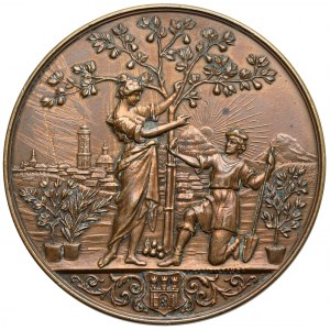 Medal, Towarzystwo Zawodowych Ogrodników we Lwowie - za Zasługi na Polu Ogrodnictwa