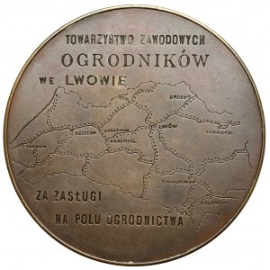 Medal, Towarzystwo Zawodowych Ogrodników we Lwowie - za Zasługi na Polu Ogrodnictwa