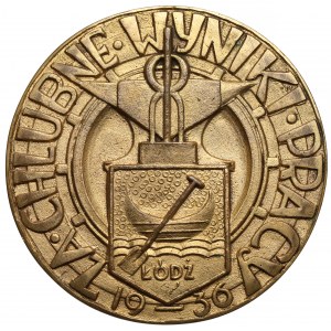 Medal, Wystawa Rzemieślnicza w Łodzi w 1936 - za Chlubne Wyniki