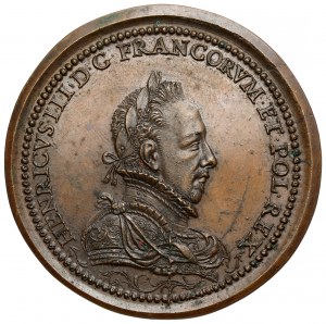 France, Henry of Valois, Medal of Settlement with Mercenaries 1588 - later print