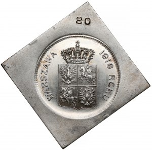 Medalik SREBRO 125 rocznica Uchwalenia Konstytucji 3 Maja 1916 - KLIPA
