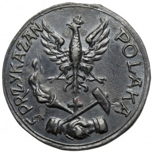 Medal of the 5 Commandments of a Pole - Pole, love God and the Homeland....