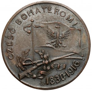 Medal 85th Anniversary of the November Uprising 1830 - 1916 (Wisniewski) - Wrong date