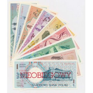 Miasta Polskie 1990 - NIEOBIEGOWE - komplet