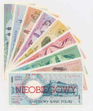 Komplet Miasta Polskie 1990 - NIEOBIEGOWE
