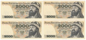 PLN 2,000 1982 - CB - set (4pcs)