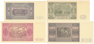 Motifs de collection 20 - 500 zloty 1948 - set (4pcs)