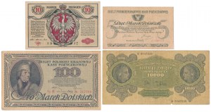Jeu de marques polonaises 1916-1922 (4pc)
