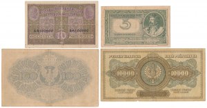 Jeu de marques polonaises 1916-1922 (4pc)