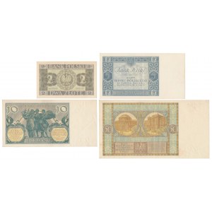 Zestaw banknotów polskich 1929-1936 (4szt)