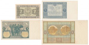 Série de billets de banque polonais 1929-1936 (4pc)