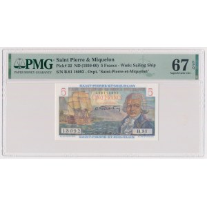 Saint-Pierre i Miquelon, 5 Francs (1950-60)