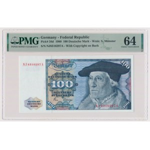 Niemcy, 100 Deutsche Mark 1980
