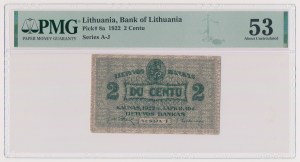 Lithuania, 2 Centu 1922 - November