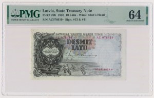 Latvia, 10 Latu 1938
