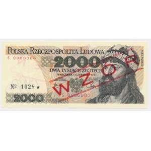 2.000 zł 1979 - WZÓR - S 0000000 - No.1028