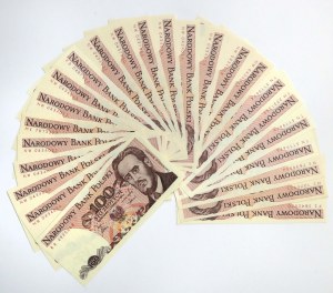 100 zloty 1986-1988 - set (24 pcs)